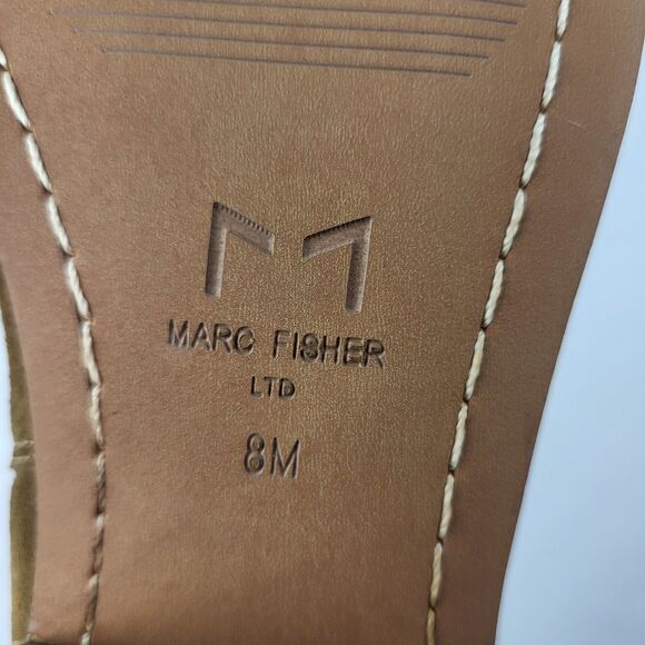 Marc Fisher LTD Yarita Toe Ankle Bootie Chelsea Brown Suede Pull On Pointed 8M - Picture 15 of 16